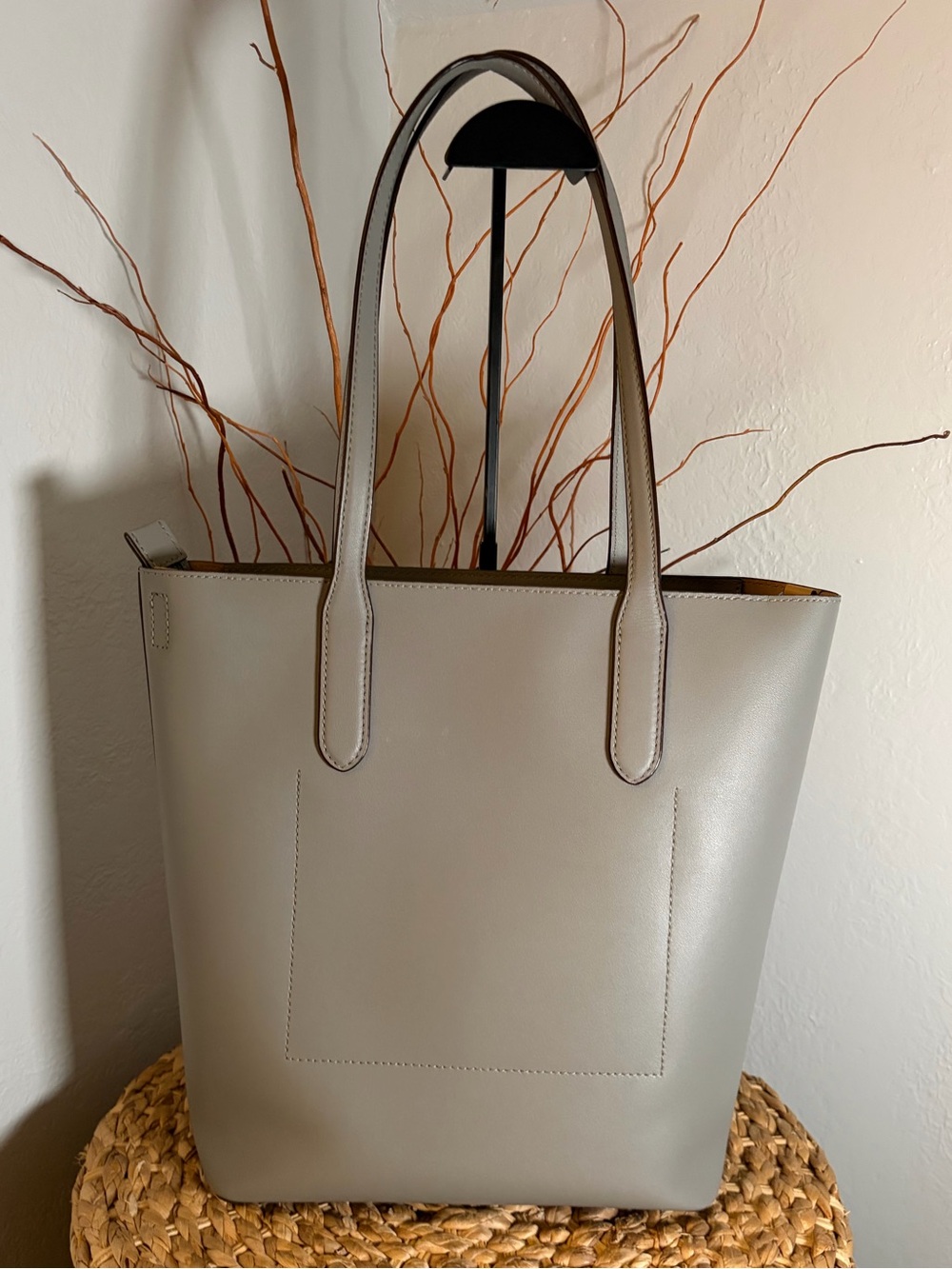 RALPH LAUREN LEATHER SHOULDER HANDBAG TOTE w/ TAG - Picture 5 of 8